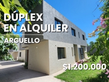 DUPLEX EN ALQUILER 4 DORMITORIOS PLAZA ARGUELLO